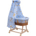 Scarlett Mojžíšův košík pro miminko s nebesy Scarlett Mráček - modrá