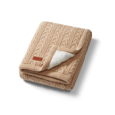 BABYONO Deka bavlněná s fleecovou podšívkou 75 x 100 cm světle hnědá BABYONO Deka bavlněná s fleecovou podšívkou 75 x 100 cm světle hnědá