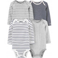 CARTER'S Body dlouhý rukáv Striped chlapec LBB 4 ks NB/ vel. 56