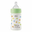CHICCO Láhev kojenecká Perfect Easy 150 ml, pomalý silikonový průtok, neutrální, 0m+