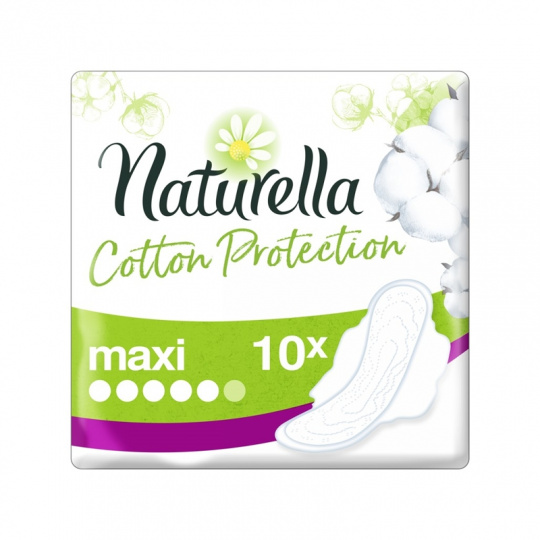 NATURELLA Cotton Protection Ultra Maxi hygienické vložky s křidélky 10 ks