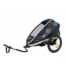 HAMAX Outback One - jednomístný vozík za kolo vč. ramena + kočárkový set - Navy Blue, polohovací HAMAX Outback One - jednomístný vozík za kolo vč. ramena + kočárkový set - Navy Blue, polohovací
