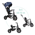 QPLAY Tříkolka Rito air gel (Rubber) Blue, věk 10-72 měsíců