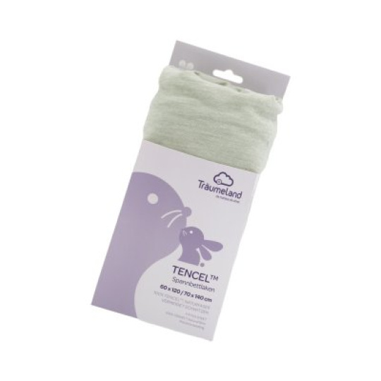 TRÄUMELAND prostěradlo Tencel UNI Desert Sage TRÄUMELAND prostěradlo Tencel UNI Desert Sage