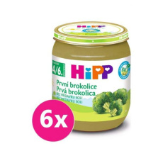 6x HiPP BIO první brokolice 125 g