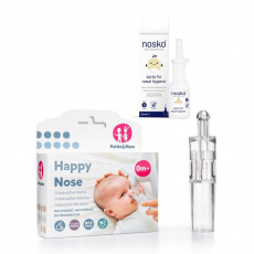 PETITE&MARS Odsávačka nosních hlenů Happy Nose + Nosatko Sprej Nosko 30 ml PETITE&MARS Odsávačka nosních hlenů Happy Nose + Nosatko Sprej Nosko 30 ml