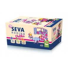 Stavebnice SEVA RODINA Veliká plast 915ks v krabici 27x38x18cm Stavebnice SEVA RODINA Veliká plast 915ks v krabici 27x38x18cm