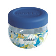 Plastová nádoba na jídlo Bubble Blue Peonies 500 ml