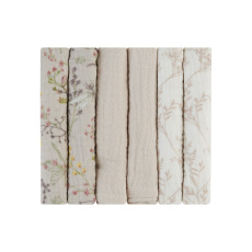Pleny mušelínové 30x30 cm 6ks Secret Garden Beige