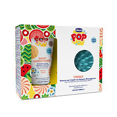 CHICCO Kondicionér na vlasy POP Vanilla Shiny 150ml s masážním kartáčem na pokožku hlavy CHICCO Kondicionér na vlasy POP Vanilla Shiny 150ml s masážním kartáčem na pokožku hlavy