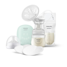 Philips AVENT Odsávačka mateřského mléka elektrická sada Essential SCD323/20+Dárek