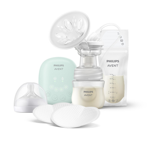 Philips AVENT Odsávačka mateřského mléka elektrická sada Essential SCD323/20+Dárek