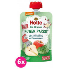 6x HOLLE Power Parrot Bio pyré hruška jablko špenát 100 g (6+) 6x HOLLE Power Parrot Bio pyré hruška jablko špenát 100 g (6+)