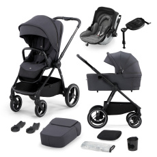 KINDERKRAFT SELECT Kočárek Nea Deep Grey, Premium, autosedačka a základna Kiddy Evoluna i-size 2 KINDERKRAFT SELECT Kočárek Nea Deep Grey, Premium, autosedačka a základna Kiddy Evoluna i-size 2