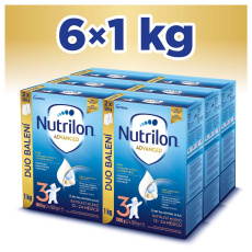 6x NUTRILON 3 Advanced batolecí mléko 1 kg, 12+