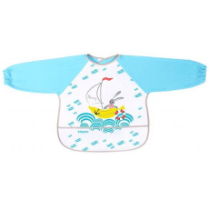 BABYONO Bryndák s dlouhým rukávem modrý 24m+, 35x40 cm BABYONO Bryndák s dlouhým rukávem modrý 24m+, 35x40 cm