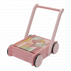 Tiamo Little Dutch Vozíček s kostkami Pink Tiamo Little Dutch Vozíček s kostkami Pink