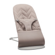 BABYBJÖRN Lehátko Bliss Sand Grey Woven Petal, světle šedá konstrukce