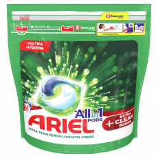 ARIEL All-in-1 PODS Extra Clean Power Kapsle gélové na praní, 41 praní ARIEL All-in-1 PODS Extra Clean Power Kapsle gélové na praní, 41 praní