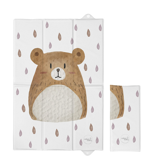 CEBA BABY Podložka přebalovací cestovní (60x40) Basic Bear Buddy CEBA BABY Podložka přebalovací cestovní (60x40) Basic Bear Buddy