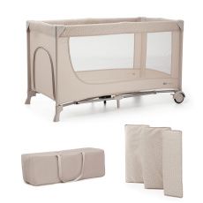 KINDERKRAFT Postýlka cestovní Joy 2 Beige KINDERKRAFT Postýlka cestovní Joy 2 Beige