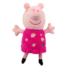 PEPPA Pig ECO plyšová Peppa 20cm kytičkové šaty 0+