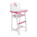 Bayer Chic 50199 Dřevěná jídelní židlička bílá s kytkou