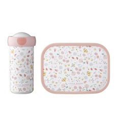 Svačinový set (láhev 300ml+box) Květiny a motýli Svačinový set (láhev 300ml+box) Květiny a motýli