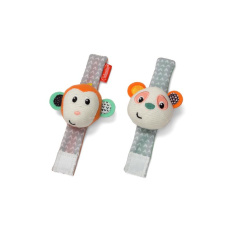 INFANTINO Chrastítka na ruku Opička & Panda INFANTINO Chrastítka na ruku Opička & Panda
