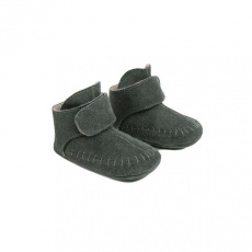 LODGER Capáčky kožené Walker Moccasin Gunmetal 15-18m LODGER Capáčky kožené Walker Moccasin Gunmetal 15-18m