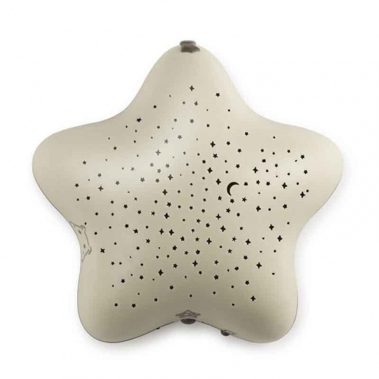 PABOBO Magický hvězdný projektor noční oblohy s melodií micro USB - Star Beige