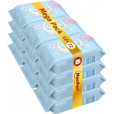 MONPERI Vlhčené ubrousky 72 ks Mega Pack MONPERI Vlhčené ubrousky 72 ks Mega Pack
