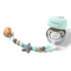 Řetízek na dudlík Baby Ono hnědý Řetízek na dudlík Baby Ono hnědý