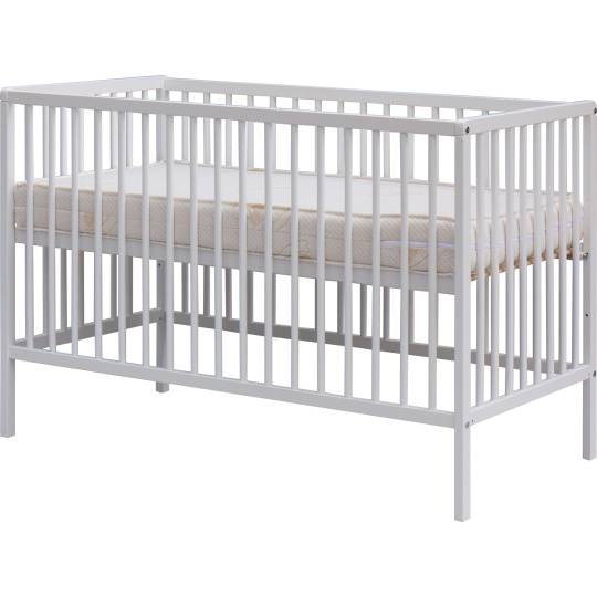 Scarlett Levná postýlka Scarlett Glera - bílá (buk) - vyndavací příčky - 120 x 60 cm Scarlett Levná postýlka Scarlett Glera - bílá (buk) - vyndavací příčky - 120 x 60 cm