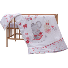 Levná postýlka s vyndavacími příčkami - přírodní ECO - 120x60 cm s výbavou Velcí kamarádi Barva soupravy: Soly