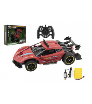 Auto RC Sport červené 33cm plast 2,4GHz na baterie + dobíjecí pack v krabici 43x36x13cm Auto RC Sport červené 33cm plast 2,4GHz na baterie + dobíjecí pack v krabici 43x36x13cm
