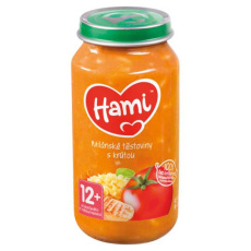 HAMI Milánské těstoviny s krůtou (250 g) - maso-zeleninový příkrm HAMI Milánské těstoviny s krůtou (250 g) - maso-zeleninový příkrm