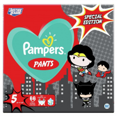 PAMPERS Plenkové kalhotky Pants vel. 5, 66 ks, 12-17 kg Warner Bros LTD PAMPERS Plenkové kalhotky Pants vel. 5, 66 ks, 12-17 kg Warner Bros LTD