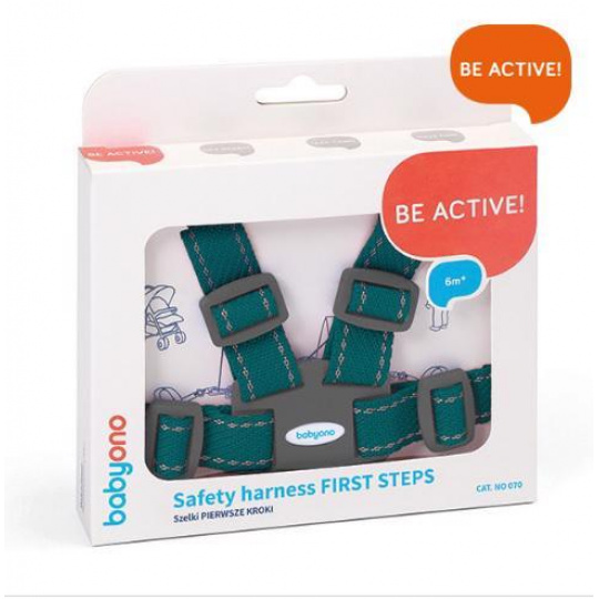 BABYONO Popruhy na dítě zelené 6m+ BABYONO Popruhy na dítě zelené 6m+