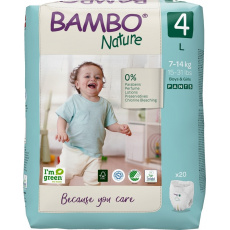 BAMBO Nature Pants Kalhotky plenkové jednorázové 4 L (7-14 kg) 20 ks