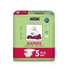 MUUMI Baby 5 Maxi+ 10–16 kg (44 ks), eko pleny