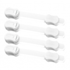 BABYONO Zámky bezpečnostní univerzální na nábytek, White 4 ks BABYONO Zámky bezpečnostní univerzální na nábytek, White 4 ks