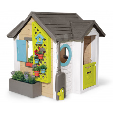 Smoby Domeček pro zahradníka Garden House s květináči rozšiřitelný okap a mřížka s ptačí budkou 135 cm Smoby Domeček pro zahradníka Garden House s květináči rozšiřitelný okap a mřížka s ptačí budkou 135 cm
