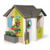 Smoby Domeček pro zahradníka Garden House s květináči rozšiřitelný okap a mřížka s ptačí budkou 135 cm