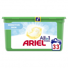 ARIEL Kapsle gélové na praní All-in-1 PODS Sensitive, 33 praní ARIEL Kapsle gélové na praní All-in-1 PODS Sensitive, 33 praní