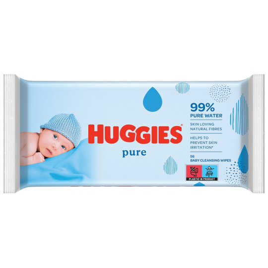 HUGGIES® Single Pure Ubrousky vlhčené 56 ks