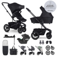 EASYWALKER SET Kočárek 4v1 Harvey⁵ Midnight Black XXL AIR + CYBEX Aton B2 i-Size + základna