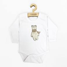 Kojenecké body s dlouhým rukávem New Baby Polar Bear Kojenecké body s dlouhým rukávem New Baby Polar Bear