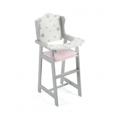 Bayer Chic 50195 Dřevěná jídelní židlička  hvězdičky stříbrné