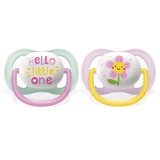 Philips AVENT Šidítko Ultra air Play 0-6m dívka, 2 ks Philips AVENT Šidítko Ultra air Play 0-6m dívka, 2 ks